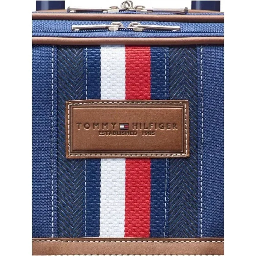 Tommy Hilfiger Luggage suitcase Logan Large Check-in Softside Spinner blue